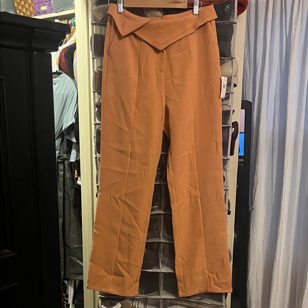 Stylish tangerine orange Women's Pants